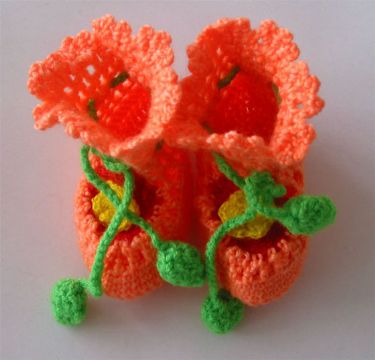 Hand Made Baby`S Shoes